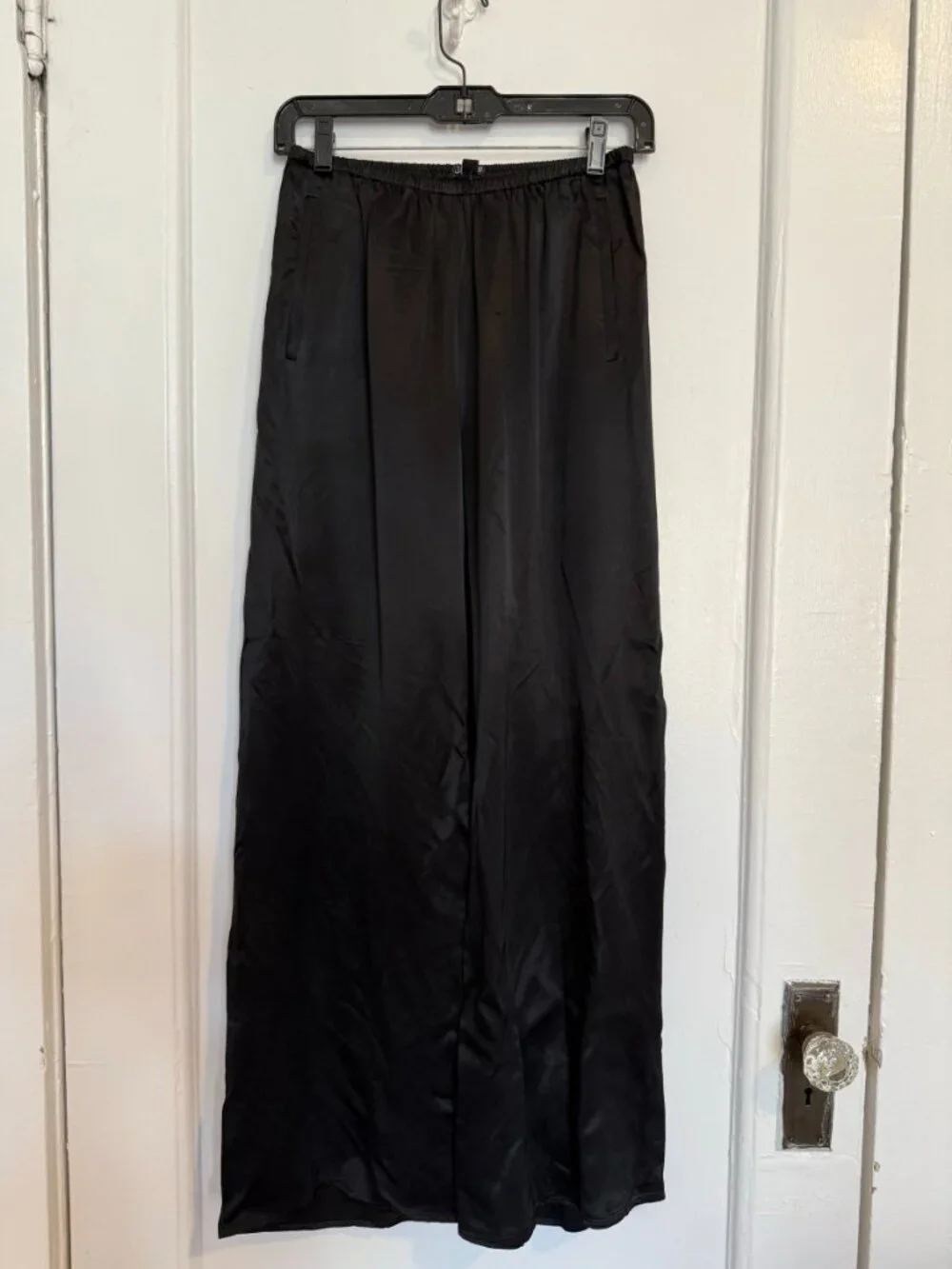 J.Crew Cosmo Pant in Luster Charmeuse in Black
